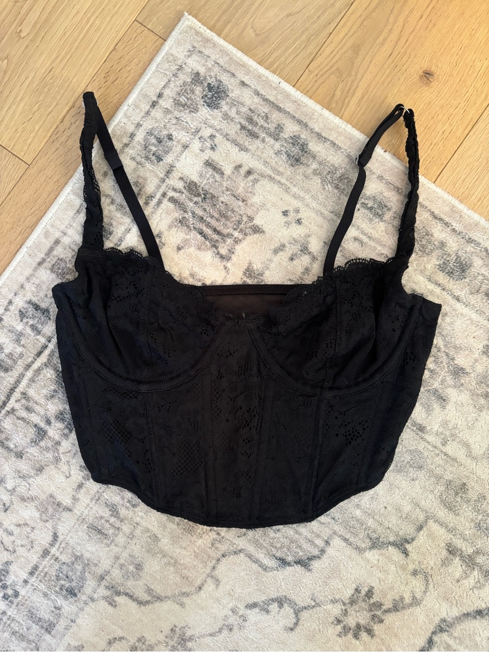 Gilly Hicks Black Corset Top